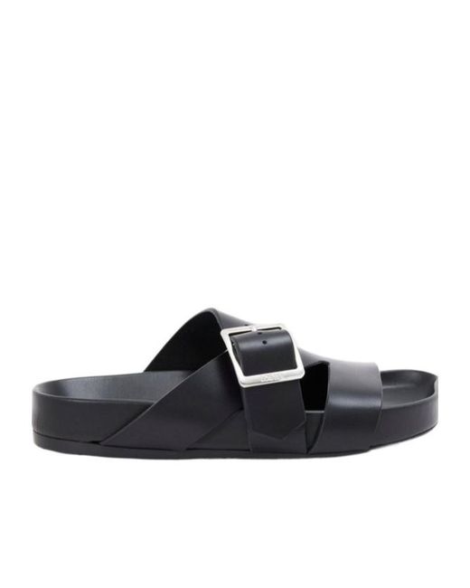 Loewe Black Ease Buckle Slide for men