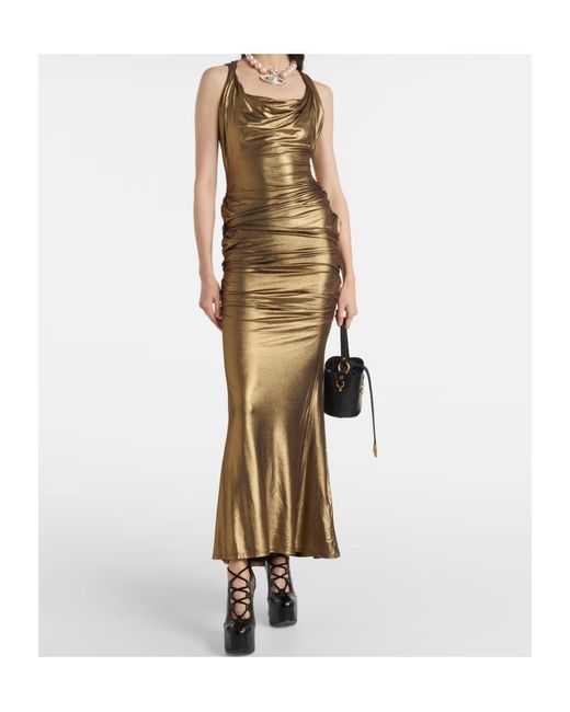 Vivienne Westwood Natural Liz Draped Jersey Gown
