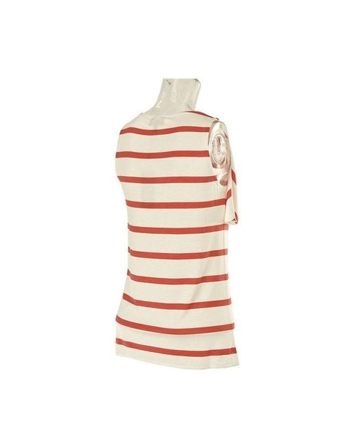 Armani Jeans White Striped Detail Vest