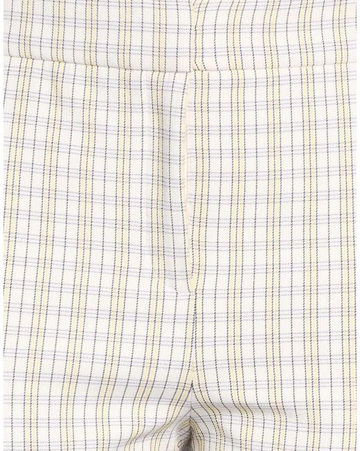 Tory Burch White Casual Trousers