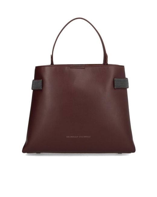 Brunello Cucinelli Brown Essence Large Handbag