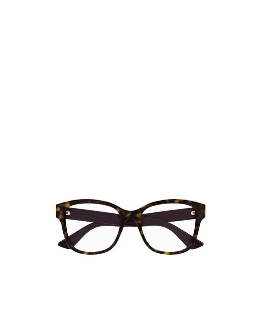 Gucci White Eyewear Rectangle Frame Glasses