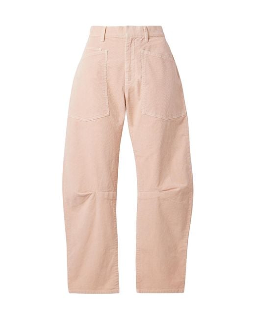 Nili Lotan Pink Casual Pants With Belt Loops