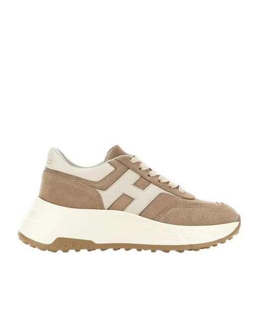 Hogan Natural Hi-Fi Lace-Up Sneakers