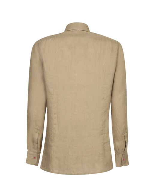 Kiton Natural Long-Sleeved Shirt for men
