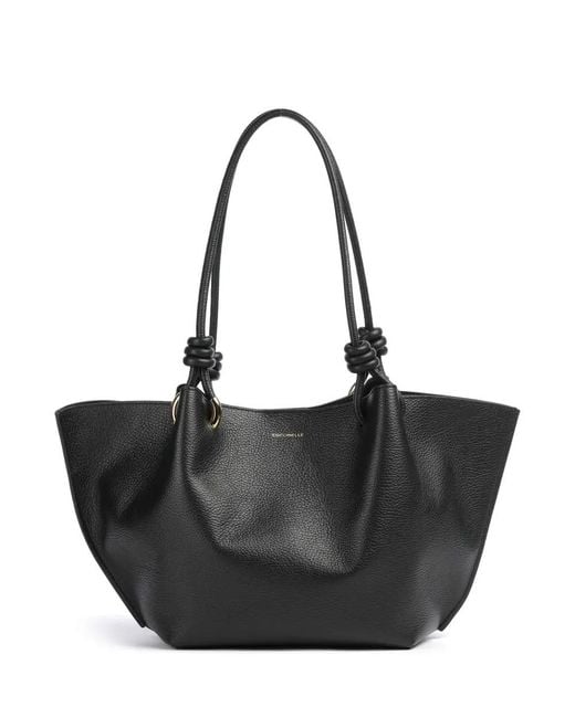Coccinelle Black Finn Medium Tote Bag