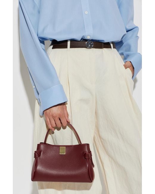 Yuzefi Red Knotted Shoulder Bag