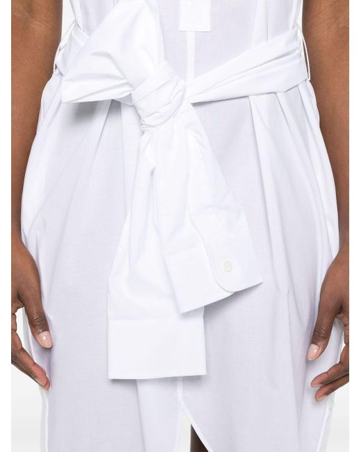 Moschino White Shirt Mini Dress