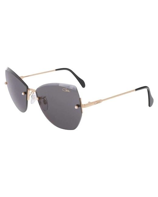 Cazal Metallic Frameless Cat-Eye Sunglasses for men