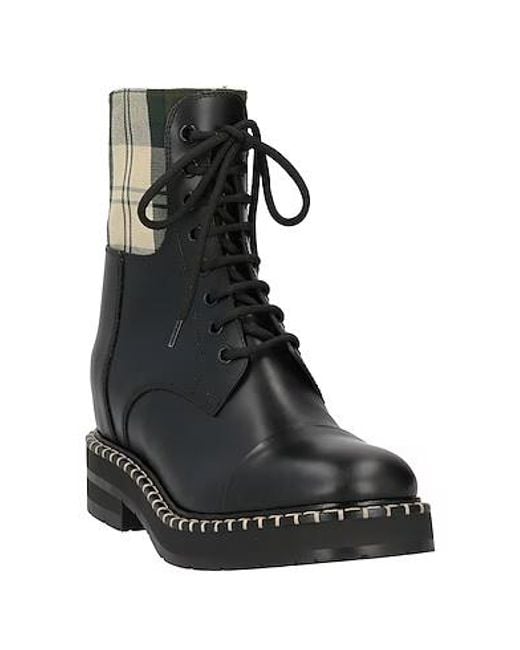 Chloé Black Lace-Up Ankle Boots