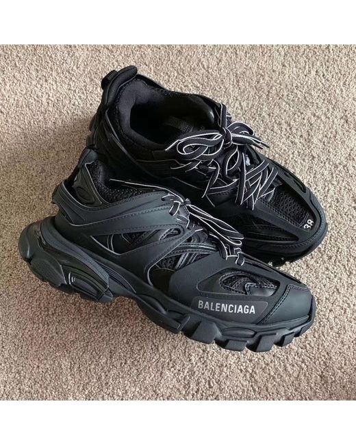 Balenciaga Black Track Lace-Up Sneakers for men