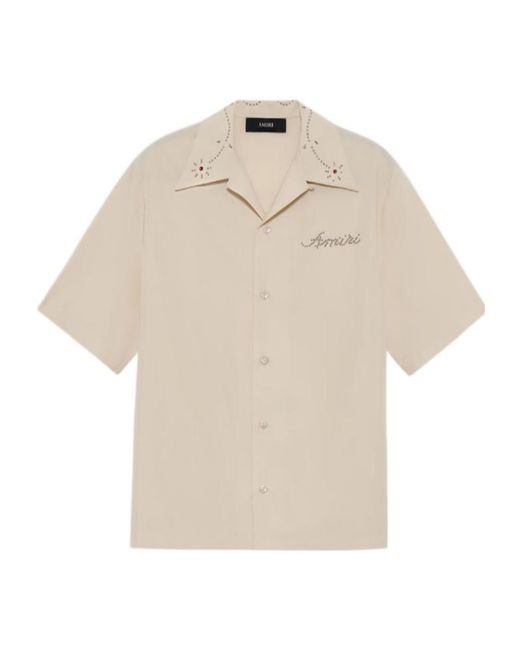 Amiri White Stud Camp Shirt for men