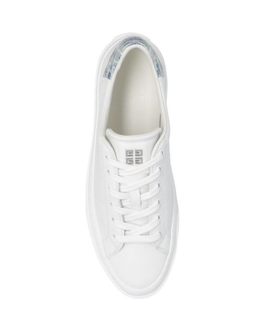 Givenchy White Logo Strap Low Upper Board Shoes