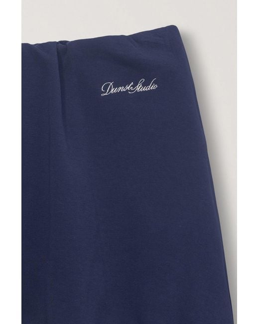 DUNST Blue Pleated Midi Skirt
