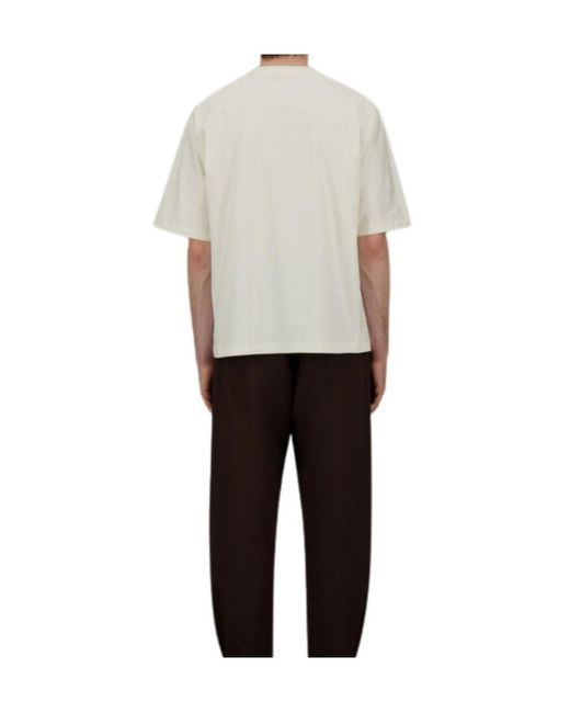 Herno White Short-Sleeved T-Shirt for men