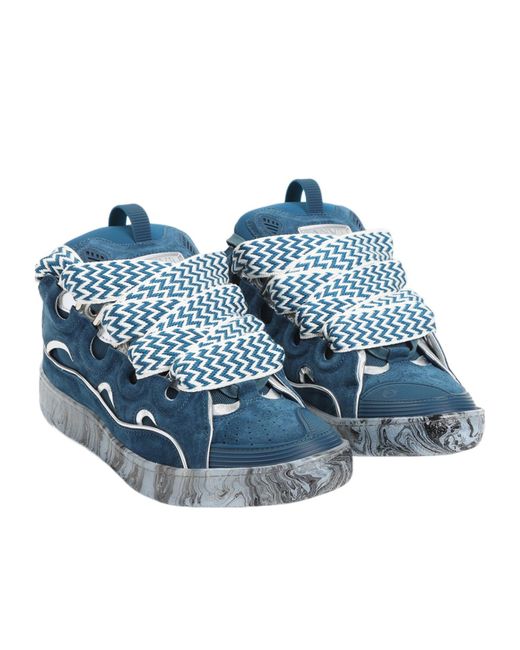 Lanvin Blue Low-Top Sneakers for men