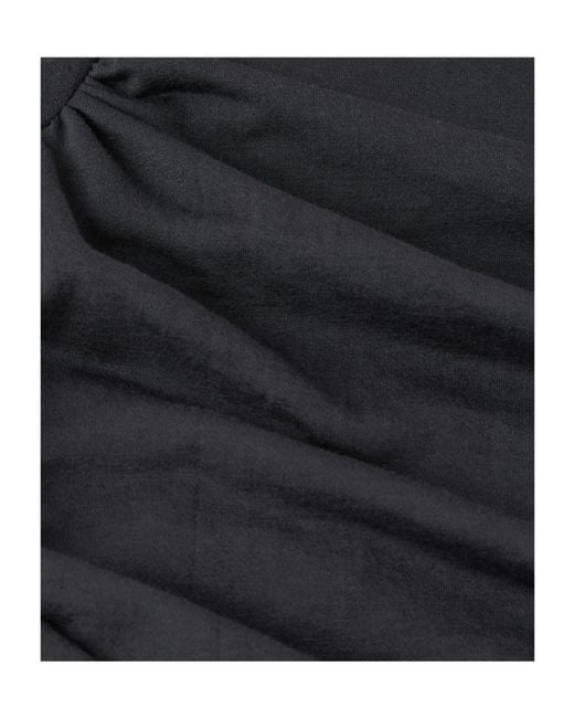 Soeur Black Gaia T-Shirt With Pleated Details