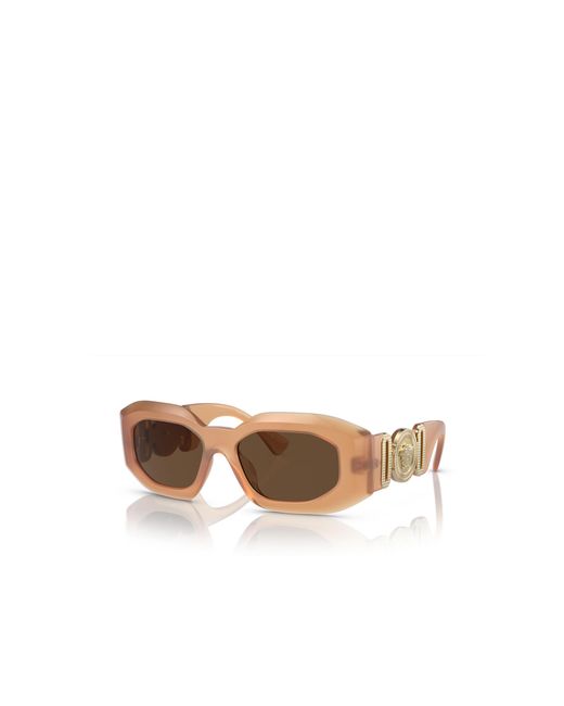 Versace Green Geometric Frame Sunglasses for men