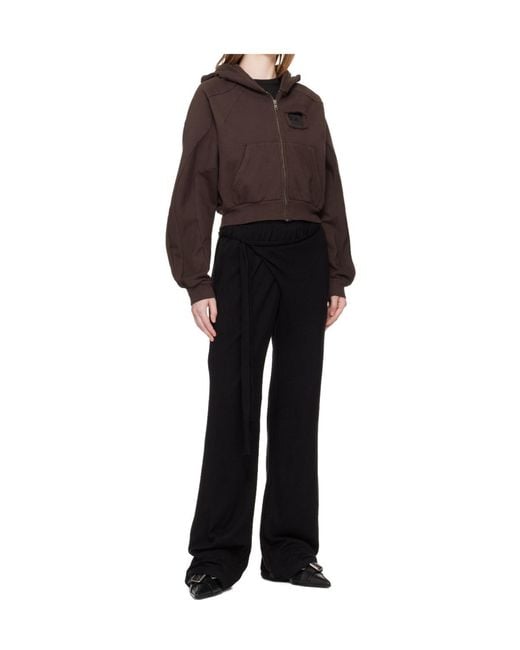 OTTOLINGER Black Casual Pants With Elastic Waistband