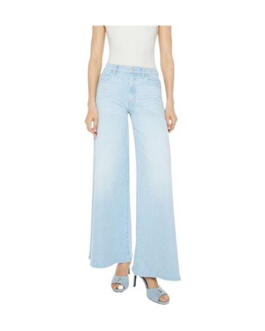 Mother Blue The Swisher Sneak Jeans