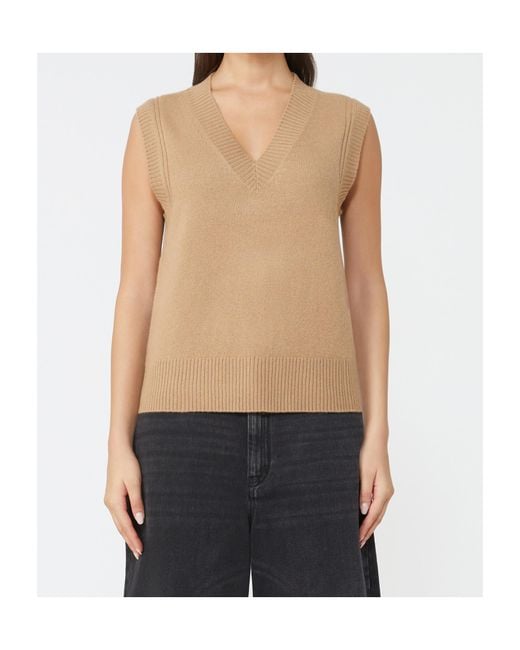Weekend by Maxmara Natural Cashmere Knitted Vest