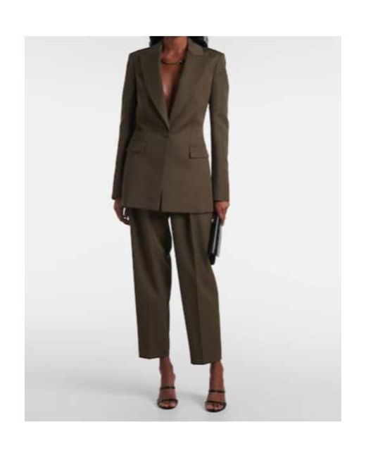 Altuzarra Green Beatty Virgin Wool Blazer