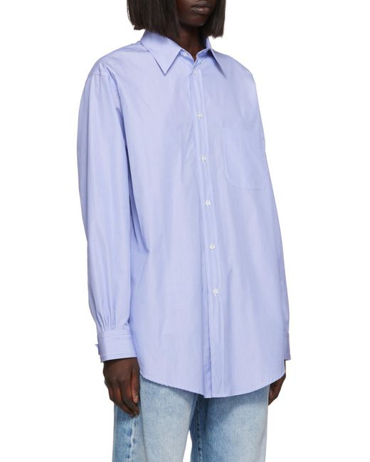 Maison Margiela White Long-Sleeved Buttoned Shirt