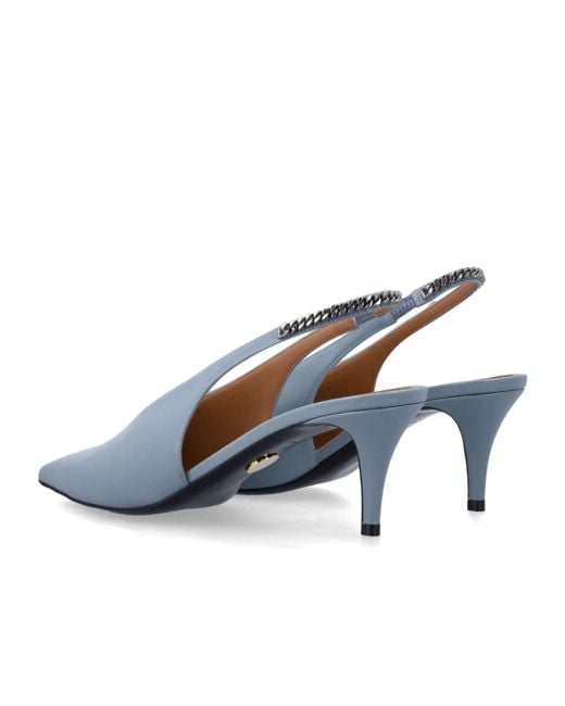 Stella McCartney White Pointed-Toe High-Heeled Sandals
