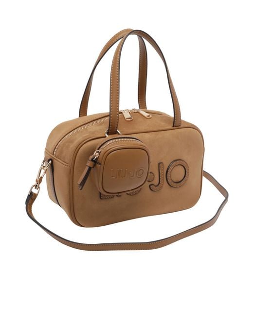 Liu Jo Brown Dual-Handle Shoulder Bag