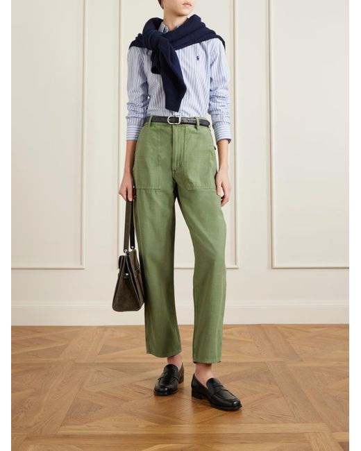 Polo Ralph Lauren Green Front-Pocket Trousers
