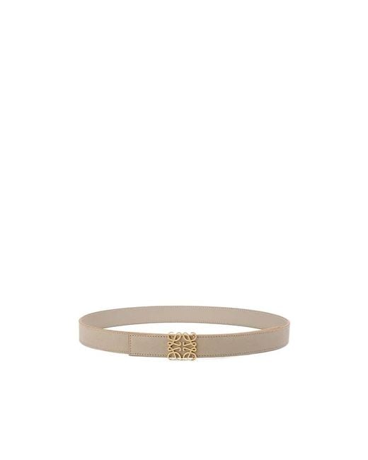 Loewe White Reversible Anagram Belt