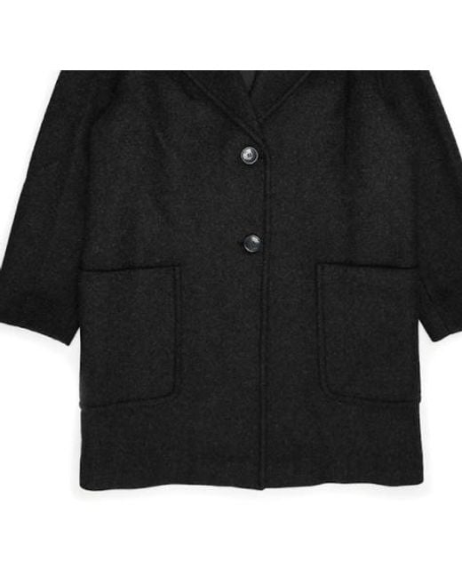 Weekend by Maxmara Black Single-Breasted Coat