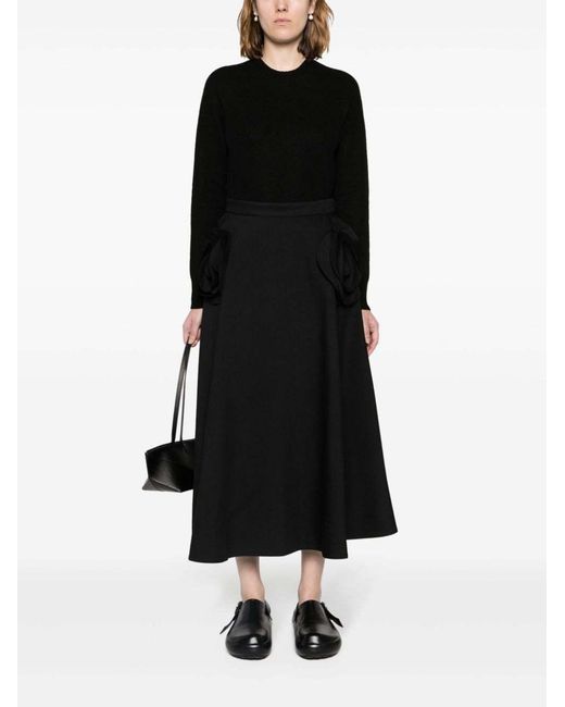 Jil Sander Brown Crewneck Knitted Jumper