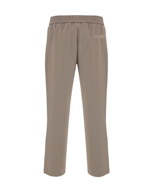 Just Cavalli Gray Elastic Waist Straight-Leg Pants for men