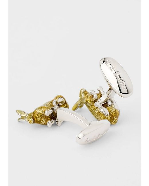 Paul Smith White Rabbit Cufflinks for men