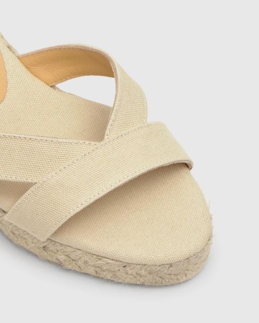 Castaner Natural Castañer Bruna Ankle-Strap Wedge Sandals