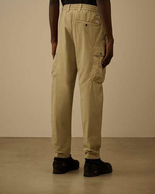 C P Company Natural Casual Pants With Belt Loops for men