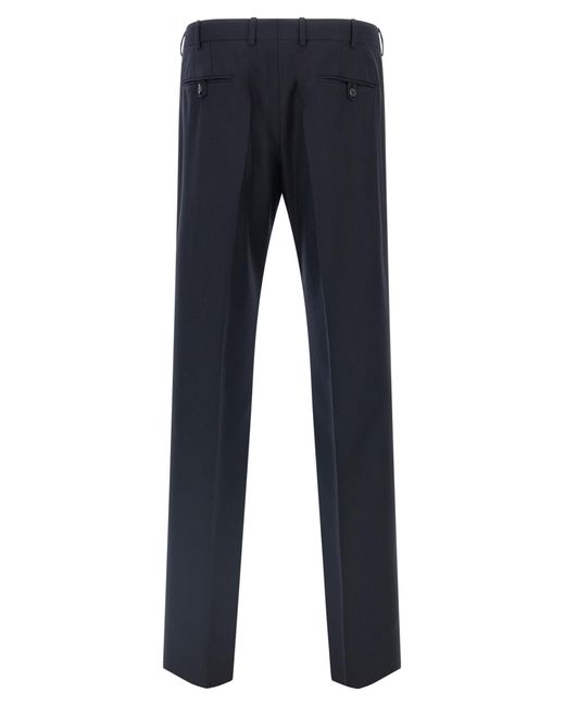 Prada Blue Pinstriped Single-Breasted Suit for men