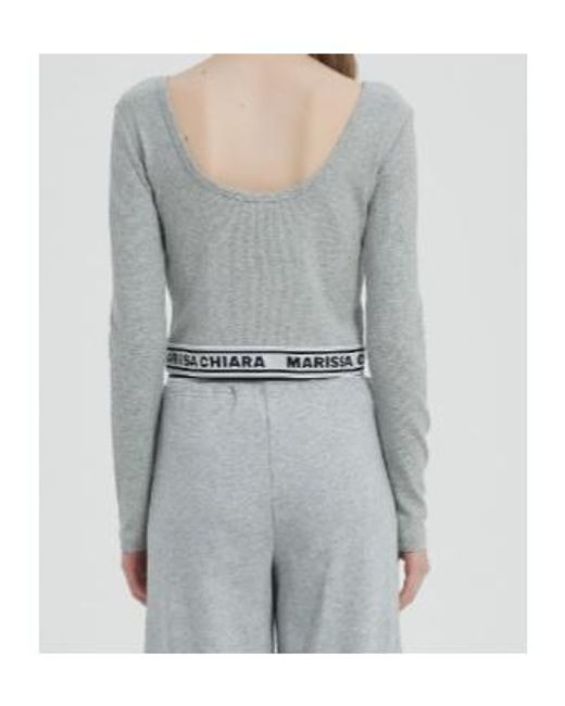 Marissa Chiara Gray Long-Sleeved T-Shirt