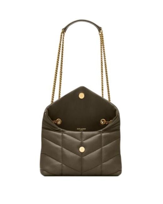 Saint Laurent White Toy Puffer Quilted Shoulder Bag