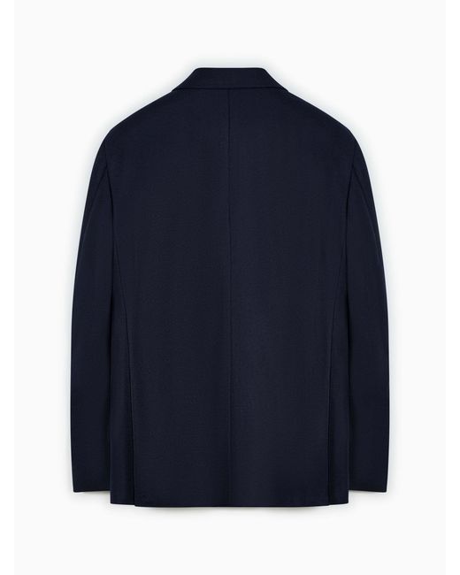 Canali Blue Long-Sleeve Blazer for men