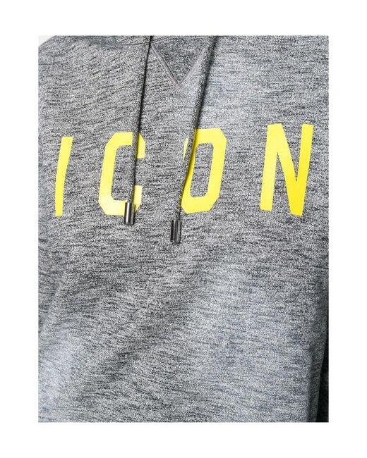 DSquared² Gray Icon Hoodie