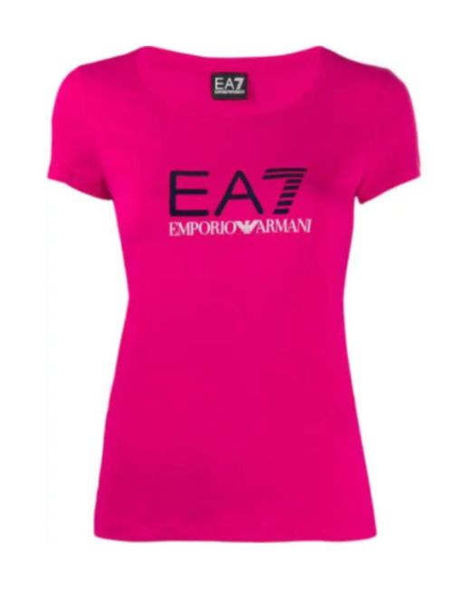 Emporio Armani Pink Short-Sleeved T-Shirt