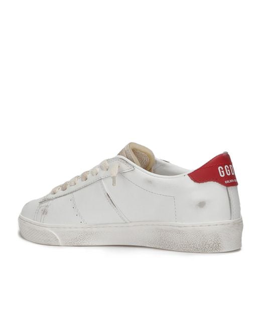 Golden Goose Deluxe Brand White Matchstar Low-Top Sneakers