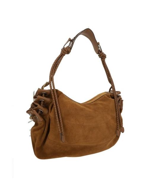 Isabel Marant Brown Maia Zipped Medium Shoulder Bag