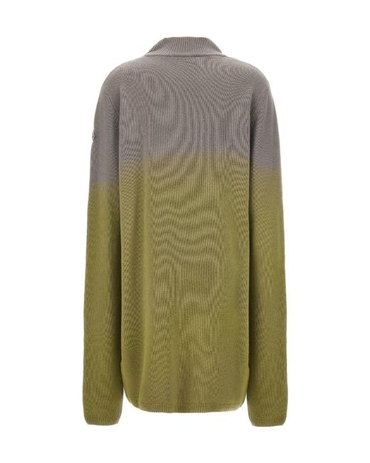 Moncler Green Moncler Rick Owens Subhuman Cut-Out Jumper for men