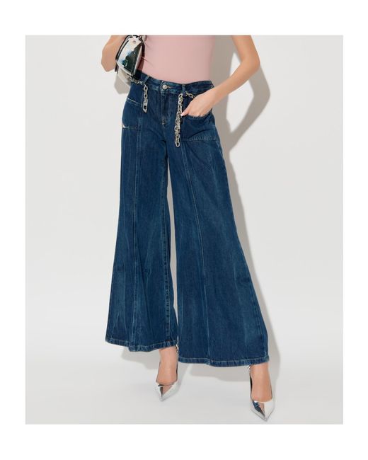 DIESEL Blue D-Akii Panel Jeans