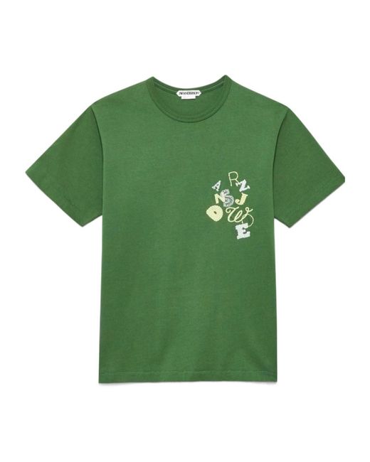 J.W. Anderson Green Short-Sleeved T-Shirt for men