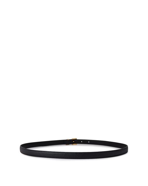 Prada White Saffiano Belt