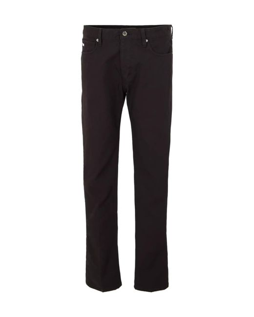Emporio Armani Black Slim Fit Jeans for men